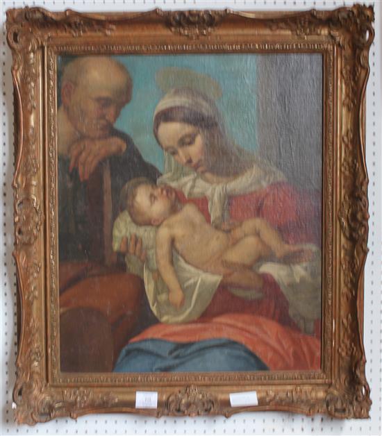 Religious oil - The Holy Family